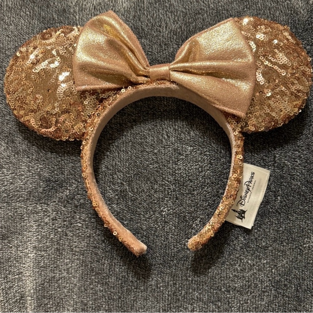 Disney Shimmering Gold Sequin Ears Headband